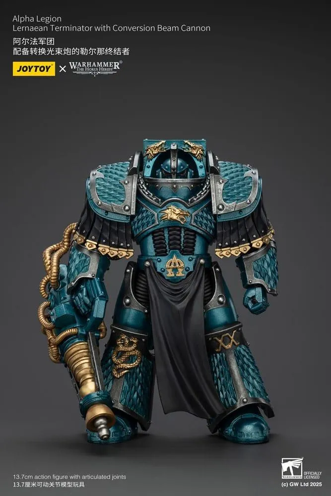 Warhammer The Horus Heresy Action Figur Alpha Legion Lernaean Terminator med Conversion Beam Cannon 20 cm