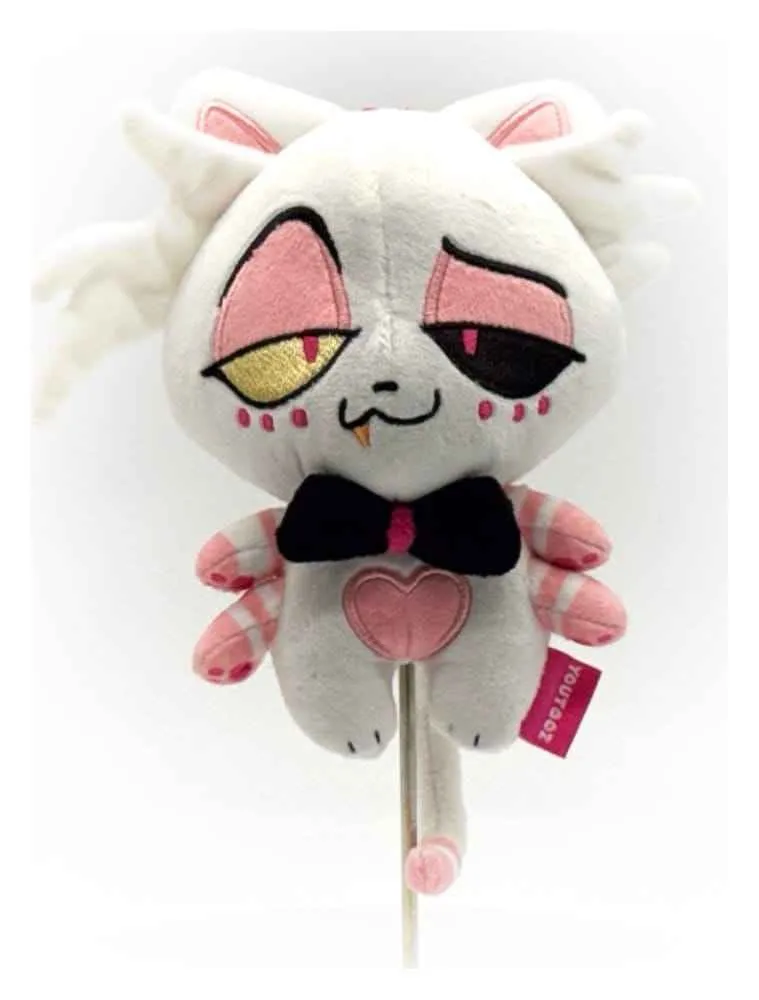 Hazbin Hotel Nyckelring gosedjur Angel Dust Kitty 13 cm