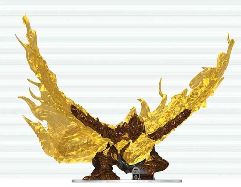 D&D Ikoner i Rimliga Världar Målat Och Monterat Miniatyr Ihålig Drake 18 cm