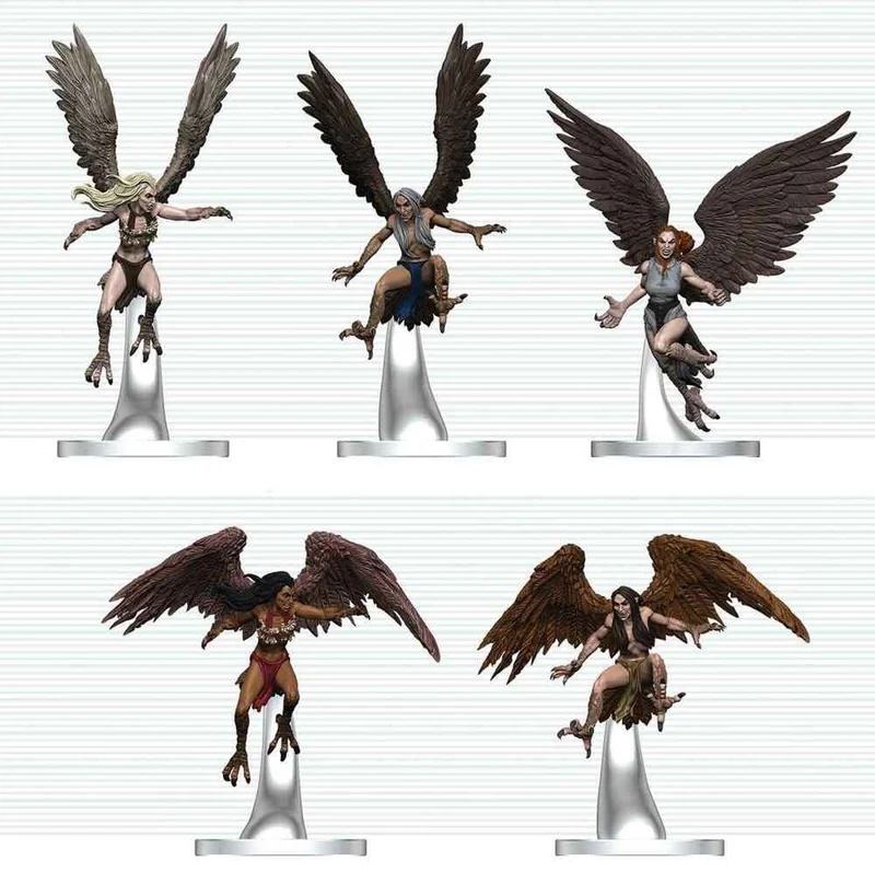 D&D Ikoner från Riken Miniatyrfigurer Harpysvärm 20 cm
