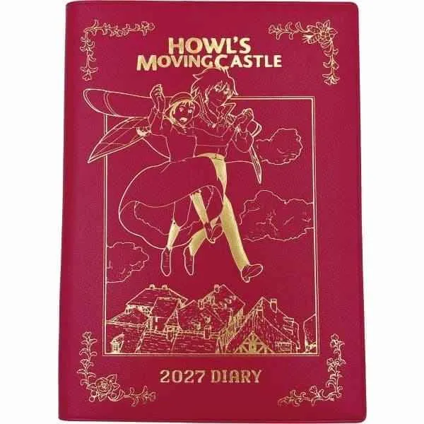 Howl's Moving Castle-dagbok Hauru & Sophie med röd- och guldfolie