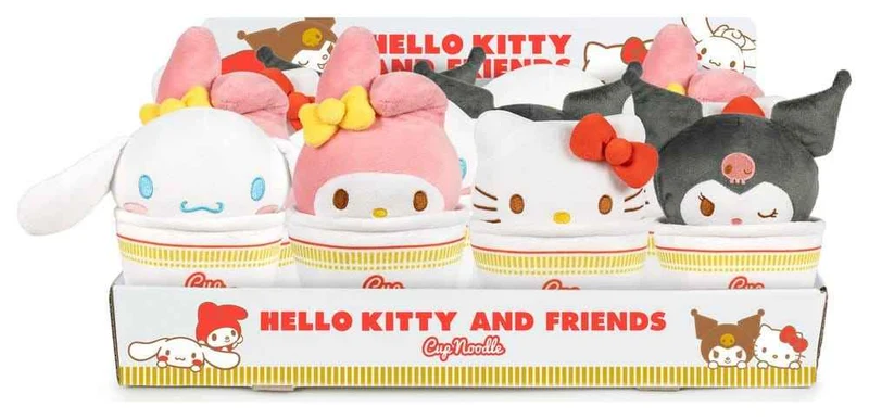Hello Kitty & Friends mjukisdjur - Cup Noodles 16 cm sortiment (24)