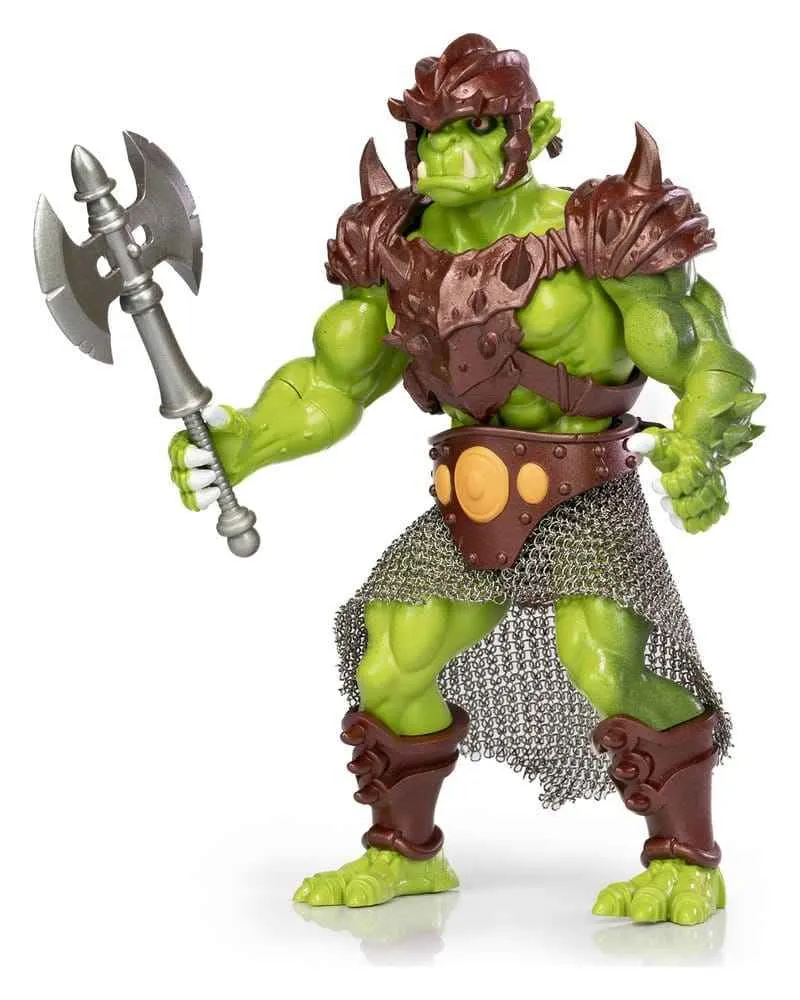 Legends of Dragonore Hellforge Actionfigur Grime 14 cm - Orc Mästare av Förstörelse med Sköld och Rustning