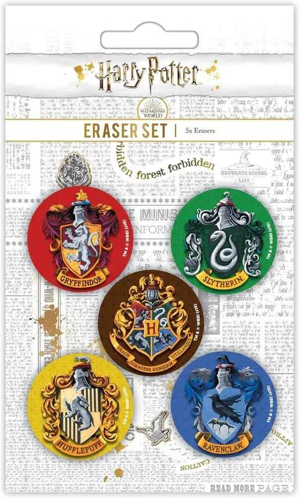 Harry Potter Suddgummisats med Hogwarts Vapensköldar