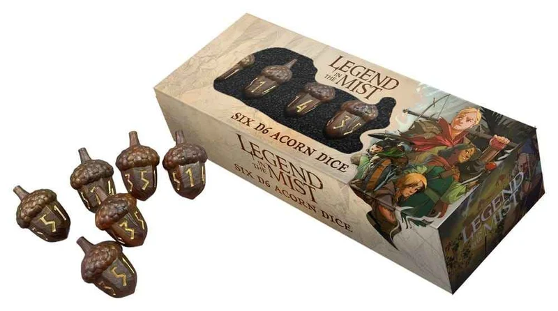 FanRoll Legend i Dimman Tärningsset D6 Harts Ekollon (6)