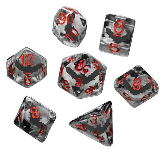 Dungeons & Dragons Ravenloft Tärningsset med Inkluderade Fladdermöss (7)
