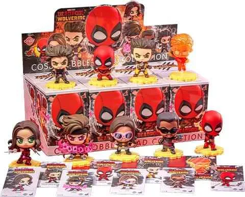 Deadpool & Wolverine Cosbi Mini Figurer 9 cm Serie 2 Blind Box Display (8)