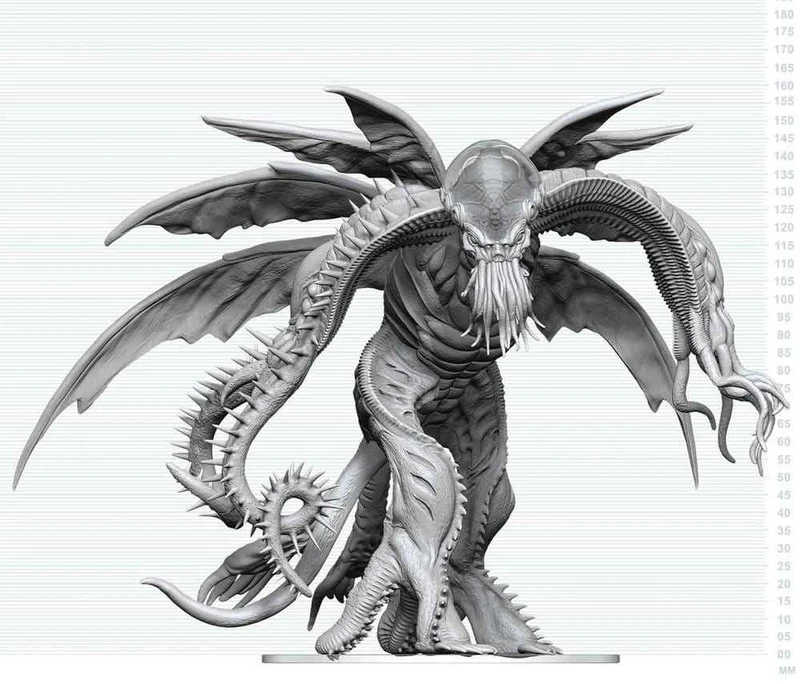 D&D Nolzur's Marvelous Miniatures Ospelad Miniatyr Cthulhu 20 cm