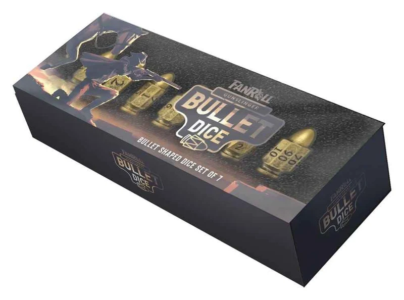 FanRoll Resin Kula Poly Tärningsset Gunslinger (7)