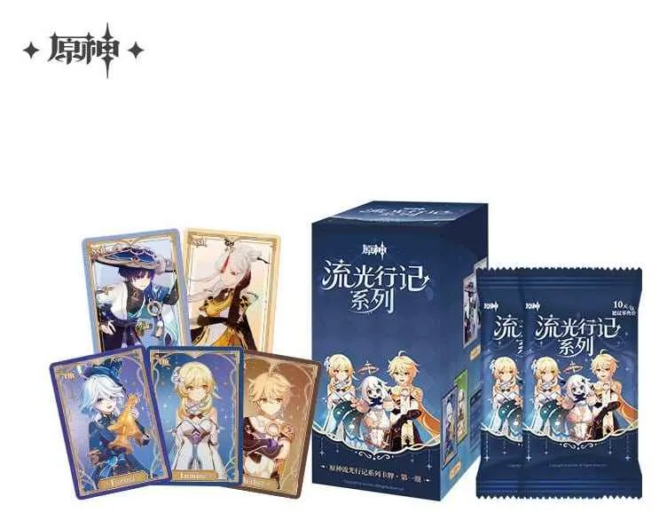 Genshin Impact Samlarkortspel Resan av Ljus Blindbox Display (18) *Kinesisk Version*