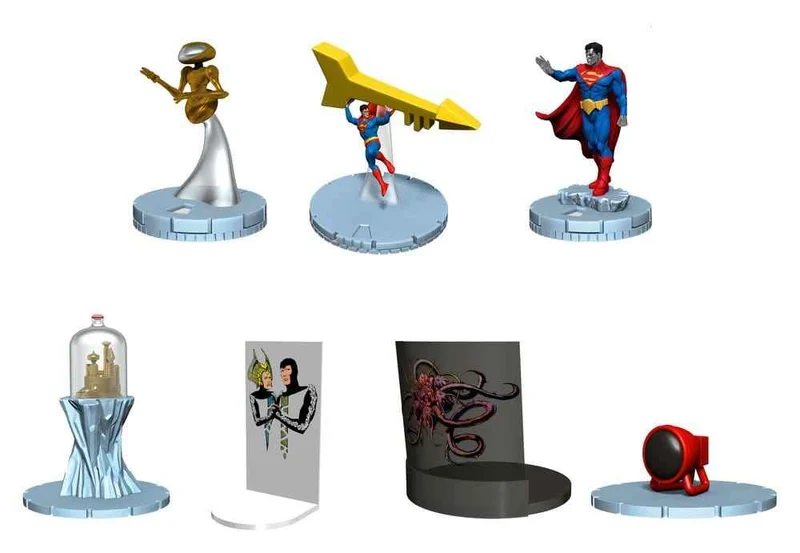 DC Comics Wizkids HeroClix Iconix Mini Figur Fästningen i Isolering Vol 1 13 cm