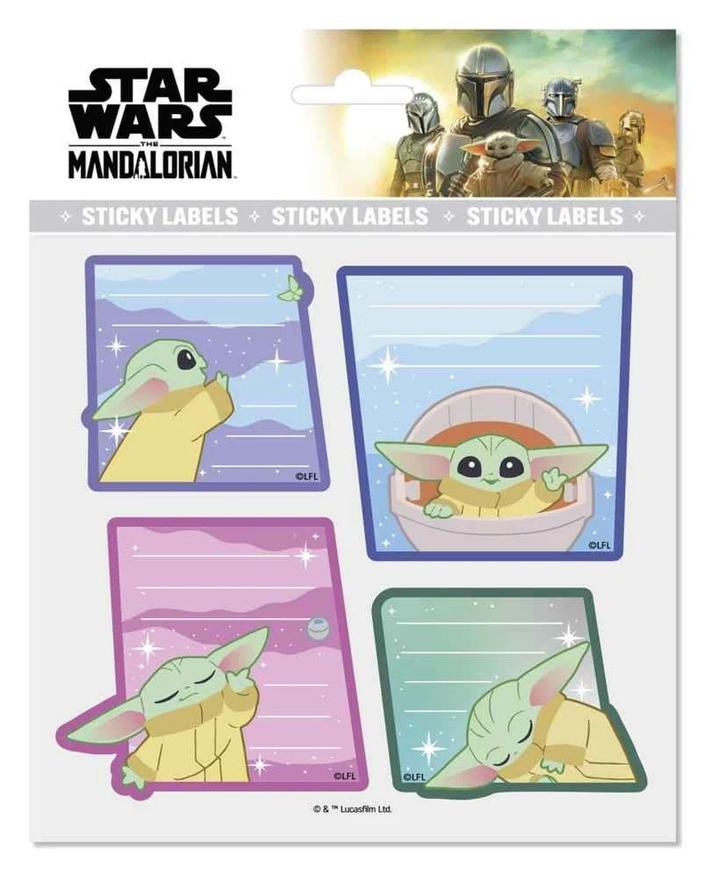 Star Wars: The Mandalorian Premium Självhäftande Etiketter Grogu