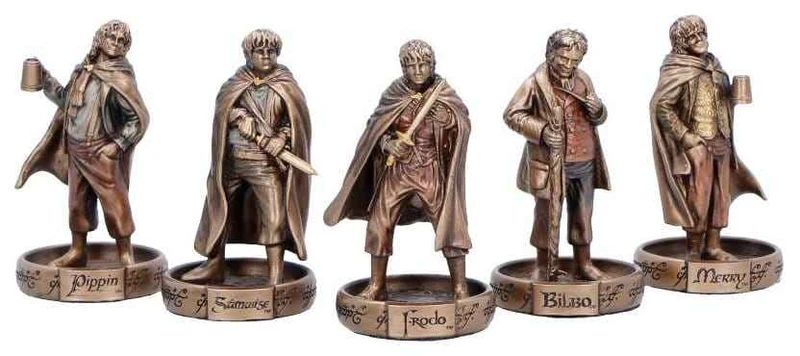 Lord of the Rings Mini Figuriner - Hobbits från Fylke, 7 cm