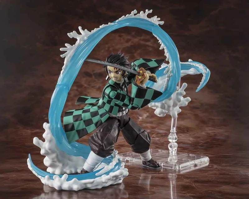 Demon Slayer: Kimetsu no Yaiba S.H. Figuarts Tilläggsset för Tillbehör med Tanjiro Kamado och Giyu Tomioka Vattenandningsalternativ