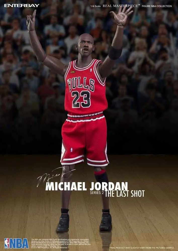 NBA Collection Äkta Mästerverk Actionfigur 1/6 Michael Jordan Serie 2 (Road Jersey Edition) 33 cm