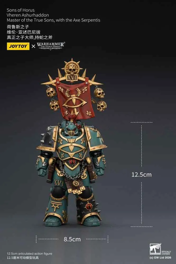 Warhammer The Horus Heresy Actionfigur Sons of Horus Vheren Ashurhaddon Mästare av de Sanna Sönerna 13 cm