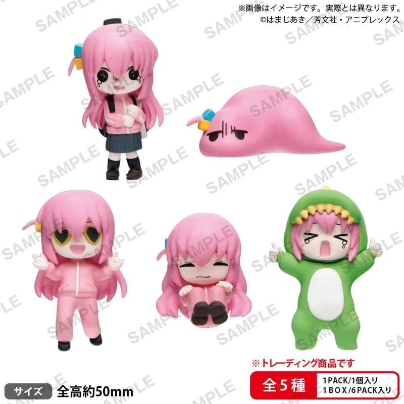 Bocchi the Rock! Mini Figurer Fulla av Bocchi-chan 5 cm Blind Box Display (6)