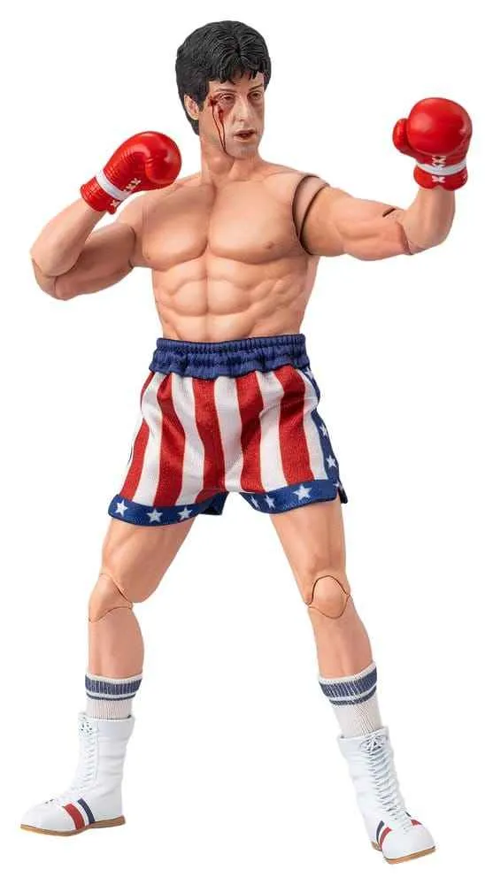 Rocky IV Exklusiv Superserie Actionfigur 1/12 Rocky Boxare Version 16 cm