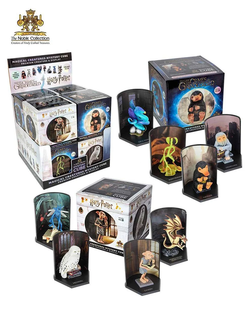 Harry Potter / Fantastic Beasts Magiska Kreaturer Mysterie Kub Figurer 9 cm Display (8)