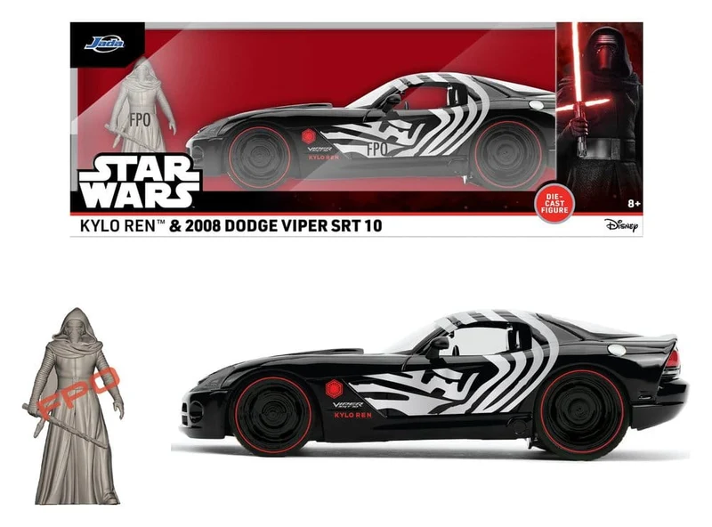 Star Wars Diecast-modell 1:24 Kylo Ren Dodge Viper SRT10 2008