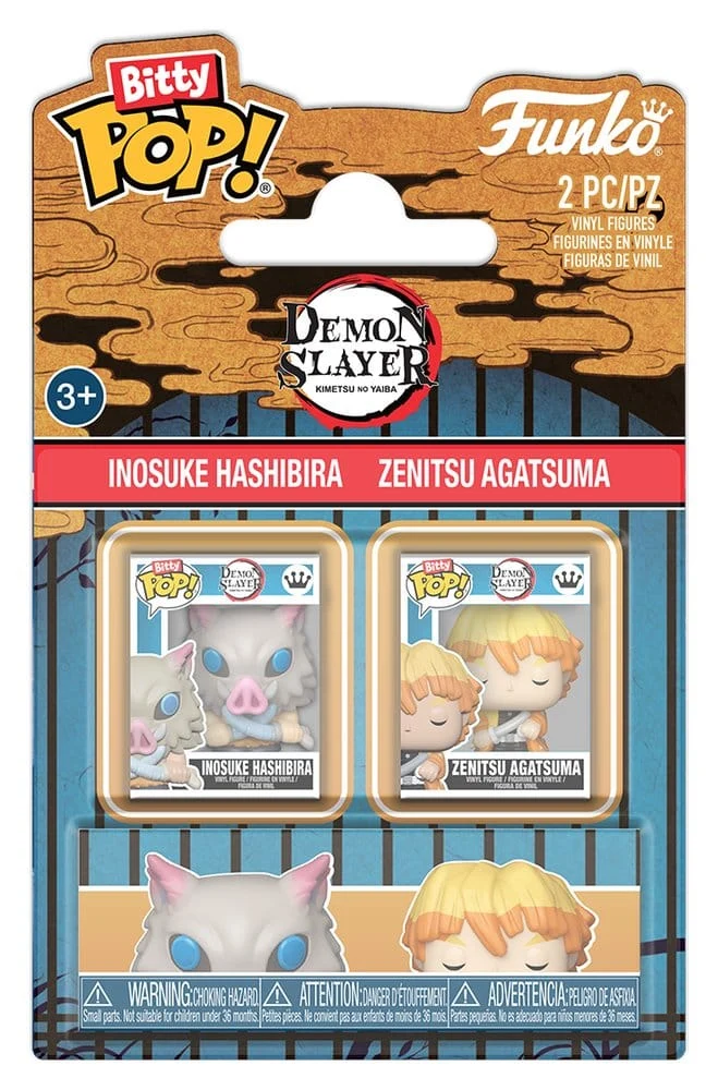 Demon Slayer: Kimetsu no Yaiba Bitty POP! Figurer 2-Pack Inosuke & Zenitsu 2 cm