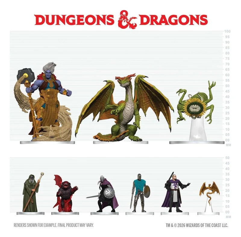 D&D Ikoner från Realms Booster Brick Äventyr i Faerûn 10 st. (Set 41) 13 cm