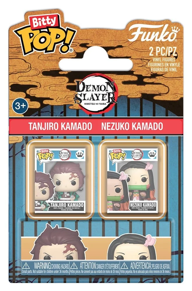 Demon Slayer: Kimetsu no Yaiba Bitty POP! Figurer 2-Pack Tanjiro & Nezuko 2 cm