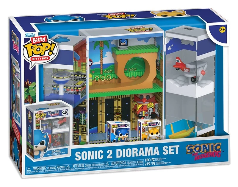 Sonic 2 Bitty POP! Boxar Figur Dioramaset