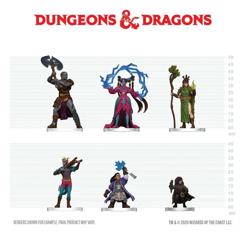 D&D Icons of the Realms Mini Figures Spellbokens Spelare – Spells & Steel Startpaket 20 cm