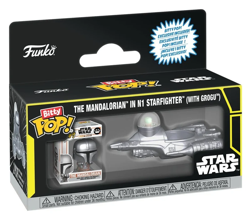 Star Wars Bitty POP! Ride Figur N1 med Mando 2,5 cm