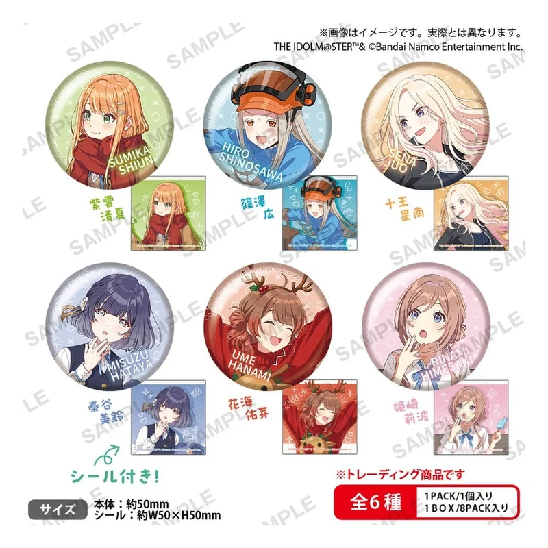 Gakuen Idolmaster Nålmärke vol.4 Box Blind Box Display (8)