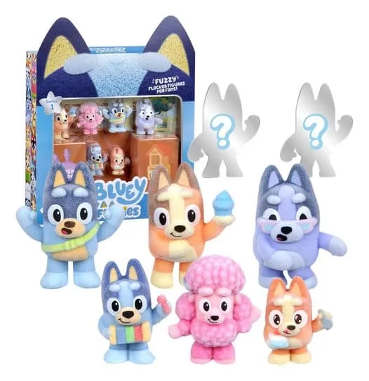 Bluey Fuzzies Deluxe Figurpaket