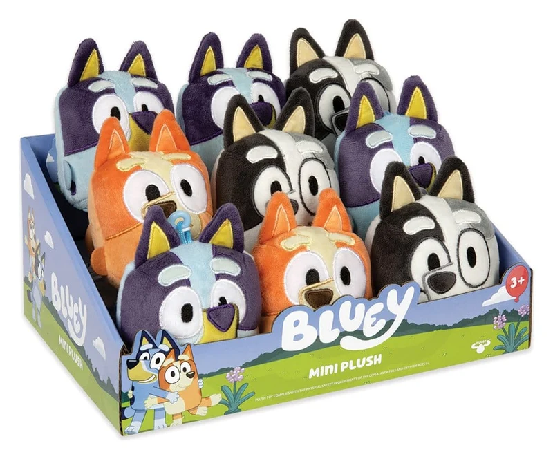 Bluey Mini Gosedjursdisplayer (9) - Officiellt Licensierad Moose Toys produkt