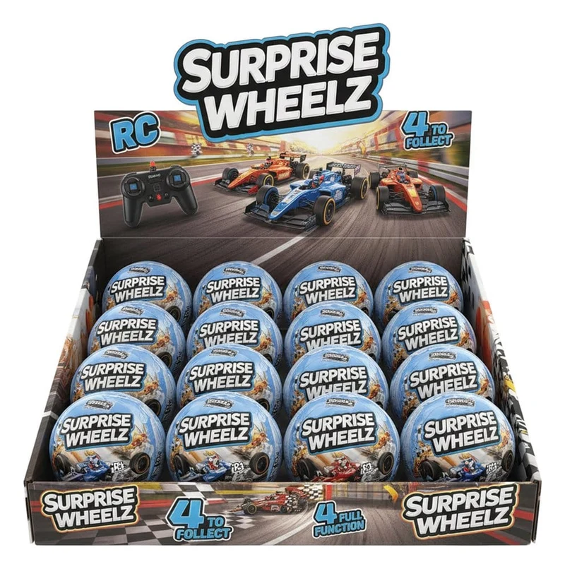 Gear2Play Fordons Radiostyrd RC Bil Surprise Wheelz Display (16)