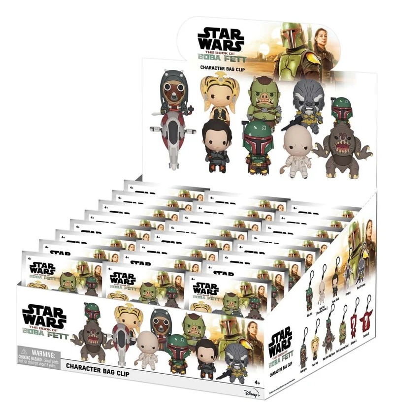 Star Wars: Boken om Boba Fett 3D-skumgodsklämmor Serie 1 Display (24)
