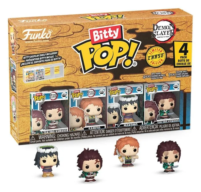 Demon Slayer: Kimetsu no Yaiba Bitty POP! Figur 4-Pack Tanjiro 2,5 cm