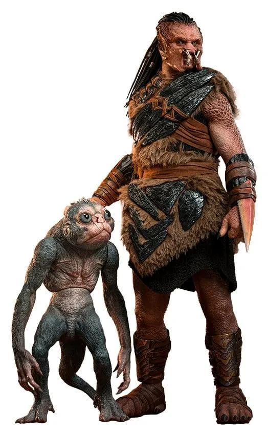 Predator: Badlands Film Mästerverk Actionfigur 2-Pack 1/6 Dek (Bone Bison Rustning) och Bud 31 cm