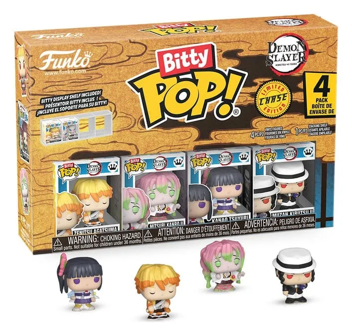 Demon Slayer: Kimetsu no Yaiba Bitty POP! Figur 4-Pack Zenitsu 2,5 cm