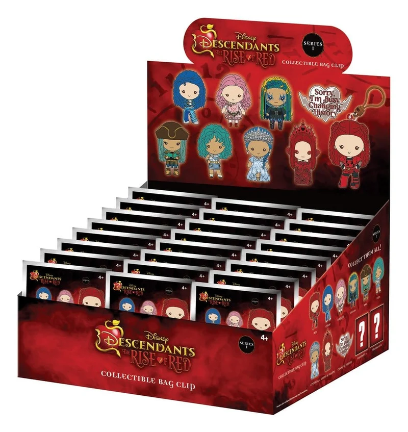 Descendants 3D-skumväskklämmor Serie 1 Display (24)