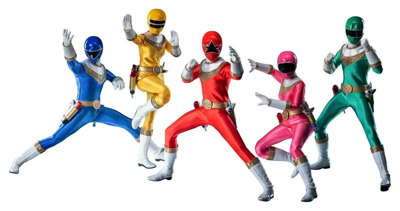 Power Rangers Zeo FigZero Actionfigurer 1/6 5-Pack Zeo Rangers 30 cm