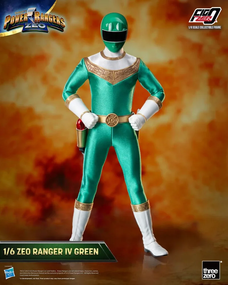 Power Rangers Zeo FigZero Action Figur 1/6 Ranger IV Green 30 cm