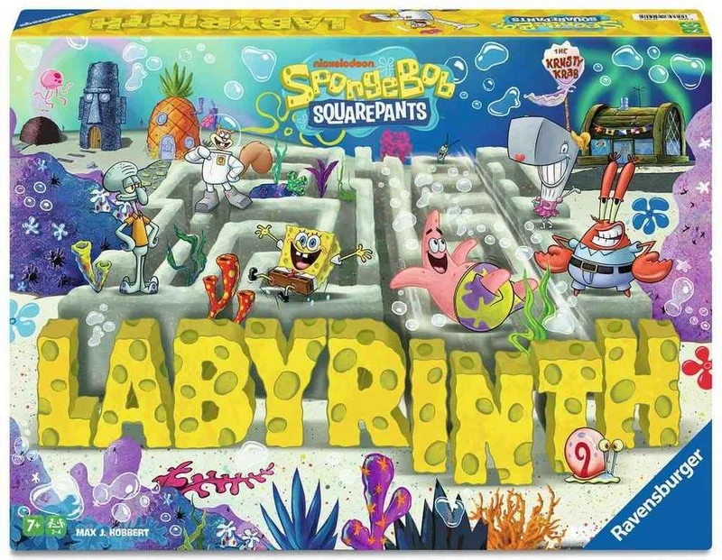 Svampbob Labyrint – Det klassiska skjutspelsspelet med Svampbob-karaktärer för 2-4 spelare från 7 år