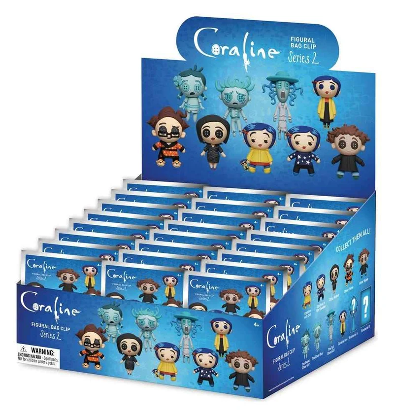 Coraline 3D-skum Väskklämmor Serie 2 Display (24)