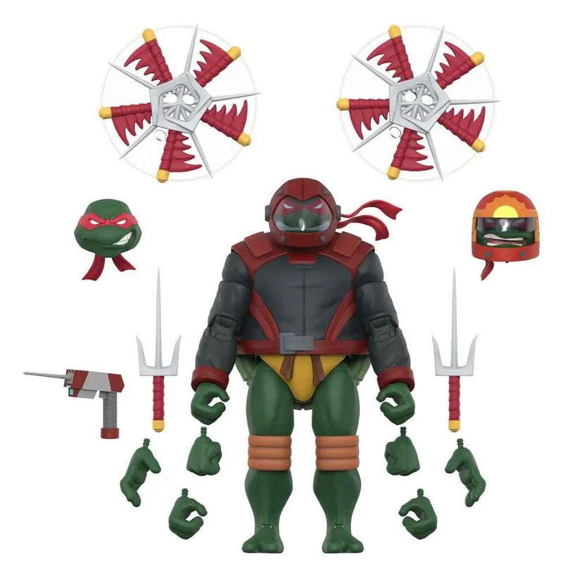 Teenage Mutant Ninja Turtles Ultimates Action Figur Våg 14 Raphael (Road Gear)