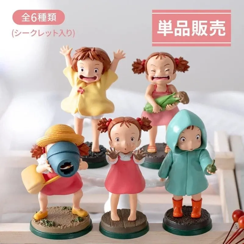 Min granne Totoro Minisamling Mei 6 cm Blind Box Blandning (6)