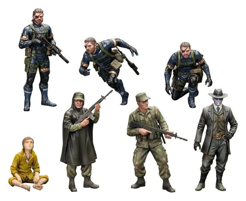 Metal Gear Solid V Plastmodellset 1/35 Metal Gear Solid Ground Zero Set 5 cm