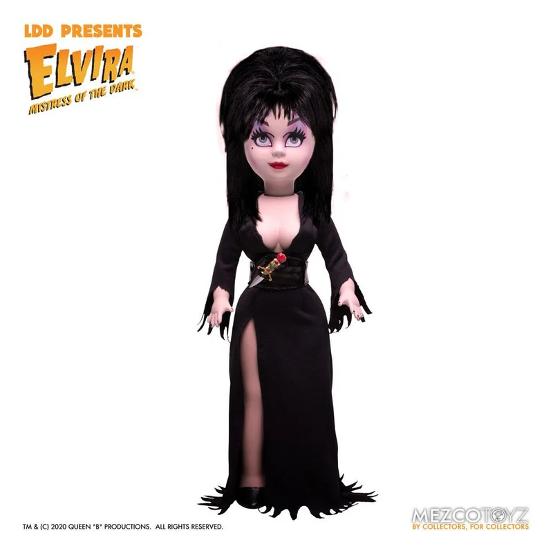 Elvira Mistress of the Dark Living Dead Dolls Docka Elvira 25 cm