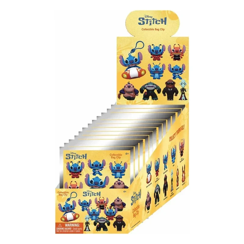 Lilo & Stitch 3D Foam Bag Clips - Stitch in Space Display (24)