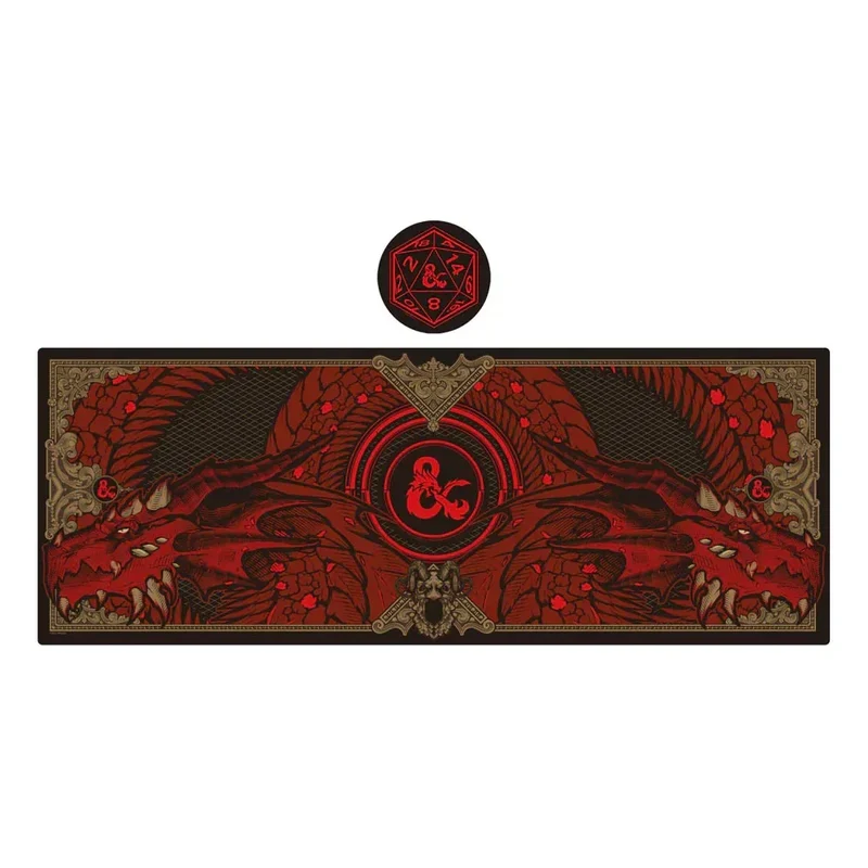 Dungeons & Dragons Skrivbordsmatta och Coaster Set