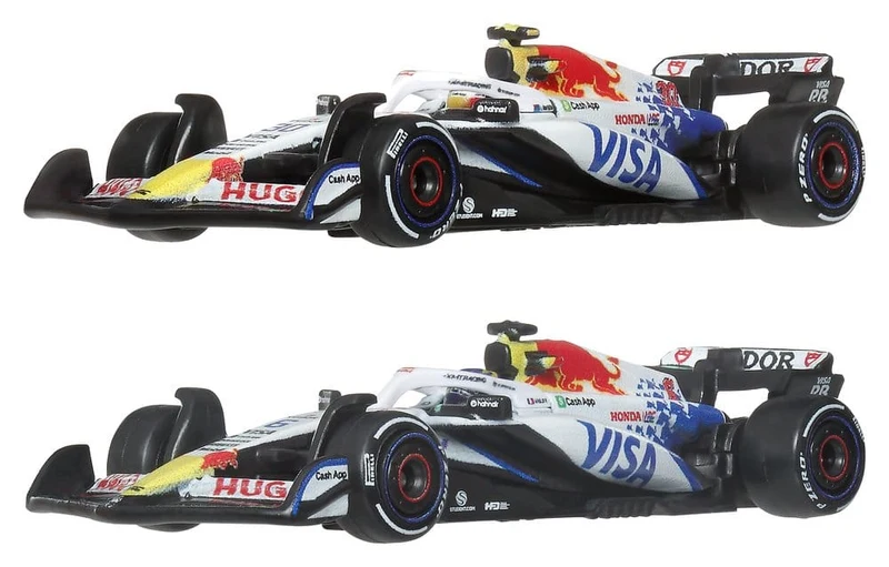 Formula 1 Hot Wheels Premium Die-Cast Fordon 2-Pack 1:64 Team Visa Cash App Racing Bulls